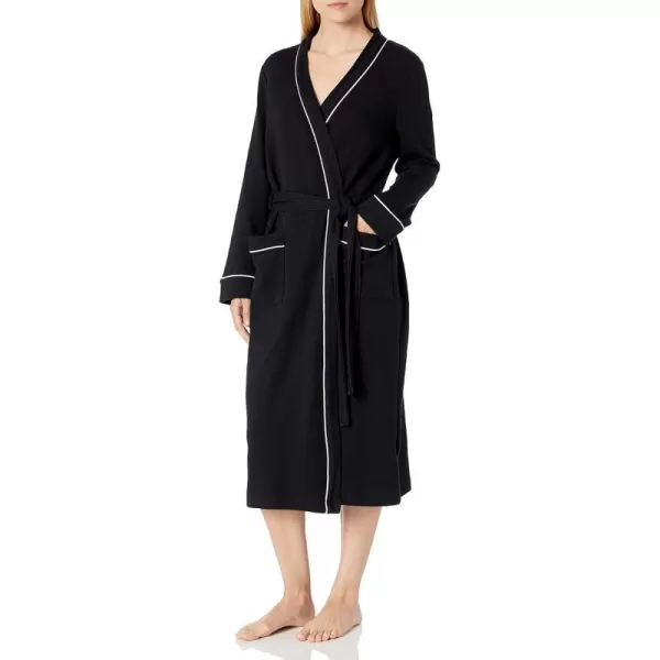 Amazon Essentials Womens Lightweight Waffle FullLength Robe Available in Plus SizeBlack