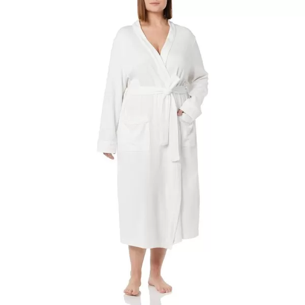 Amazon Essentials Womens Lightweight Waffle FullLength Robe Available in Plus SizeWhite