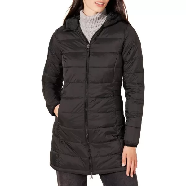 Amazon Essentials Womens Lightweight WaterResistant Hooded Puffer Coat Available in Plus SizeBlack