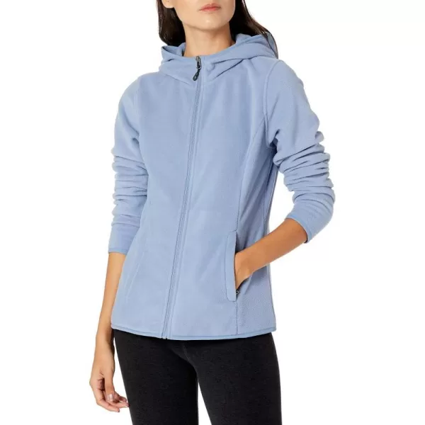 Amazon Essentials Womens LongSleeve Hooded FullZip Polar Fleece JacketBlue