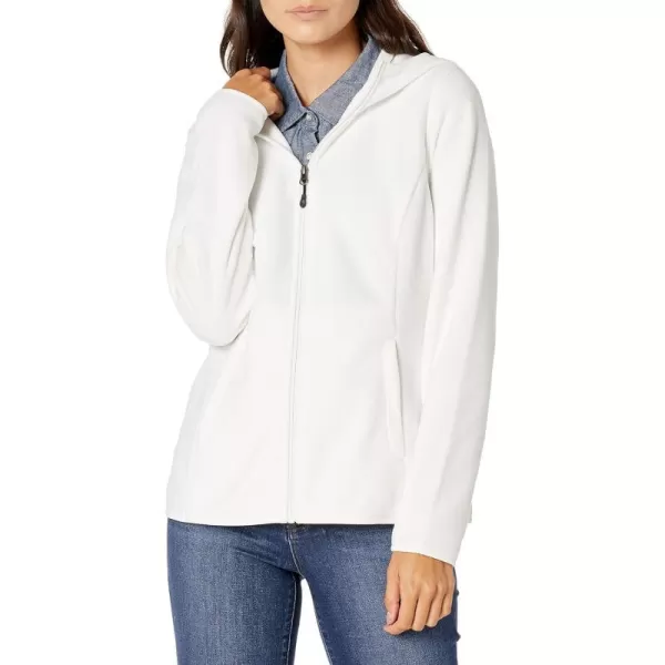 Amazon Essentials Womens LongSleeve Hooded FullZip Polar Fleece JacketIvory