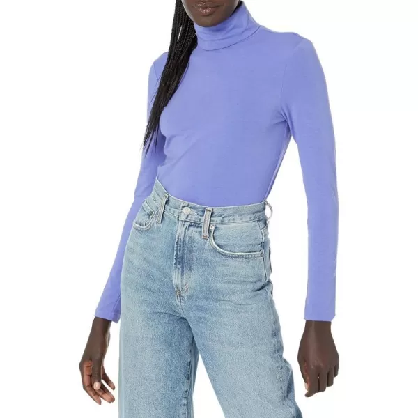 Amazon Essentials Womens LongSleeve Turtleneck Available in Plus SizePurple Blue