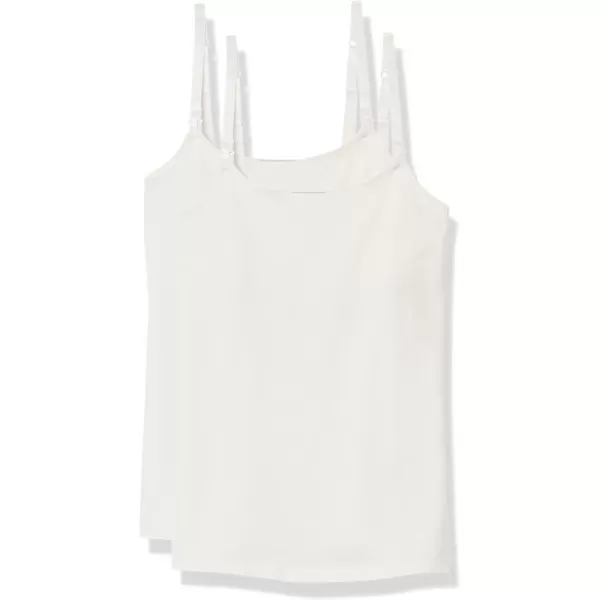 Amazon Essentials Womens Maternity Nursing Friendly Camisole Pack of 2White