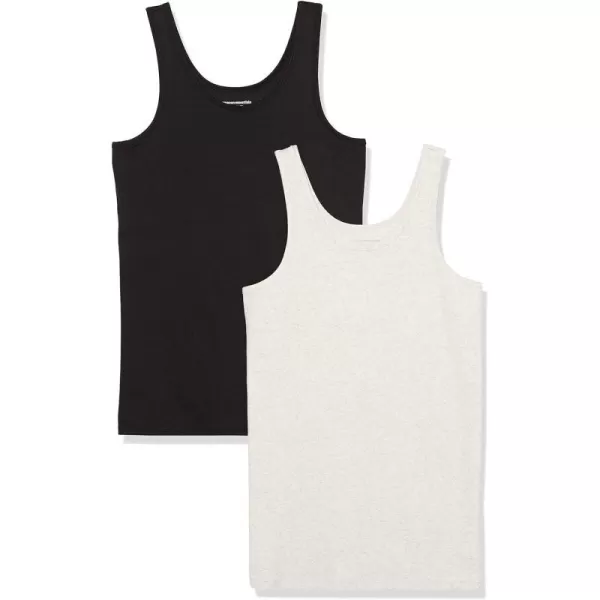 Amazon Essentials Womens Maternity Tank Pack of 2BeigeBlack