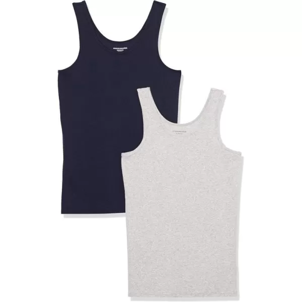 Amazon Essentials Womens Maternity Tank Pack of 2IvoryNavy