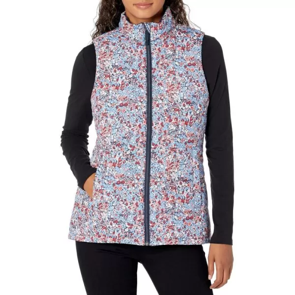 Amazon Essentials Womens MidWeight Puffer VestNavy Floral