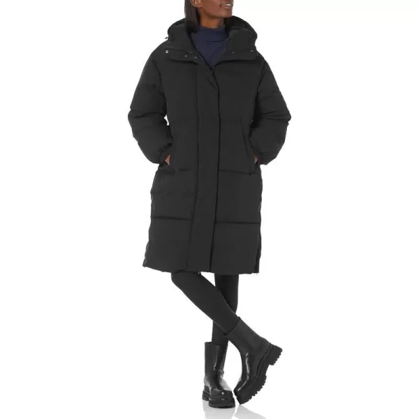 Amazon Essentials Womens Oversized Long Puffer Jacket Available in Plus SizeBlack