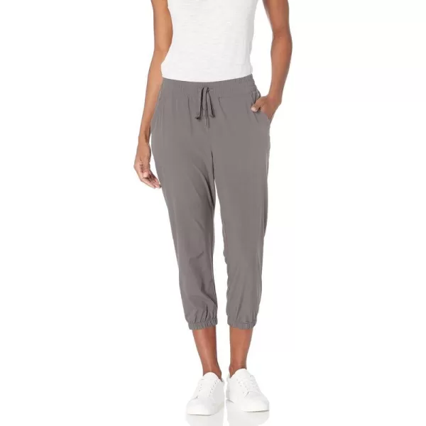 Amazon Essentials Womens Performance Stretch Woven Crop Jogger PantGrey