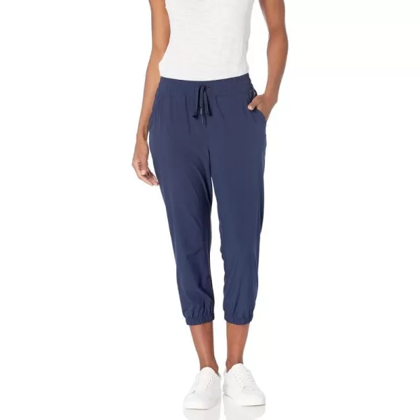 Amazon Essentials Womens Performance Stretch Woven Crop Jogger PantNavy