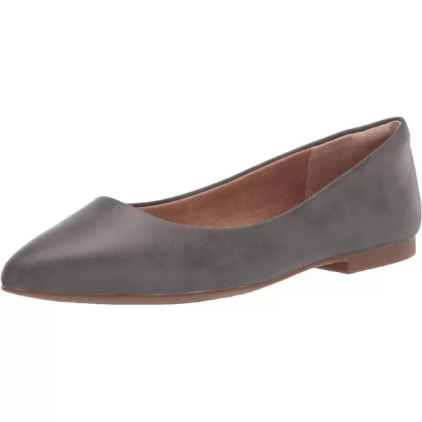 Amazon Essentials Womens PointedToe Ballet FlatCharcoal