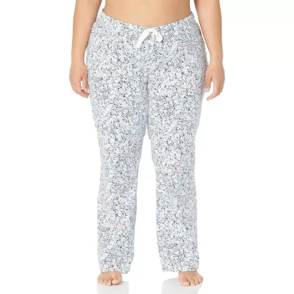 Amazon Essentials Womens Poplin Sleep PantBlue Floral