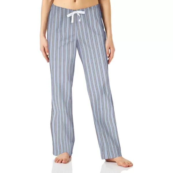 Amazon Essentials Womens Poplin Sleep PantBlue Stripe