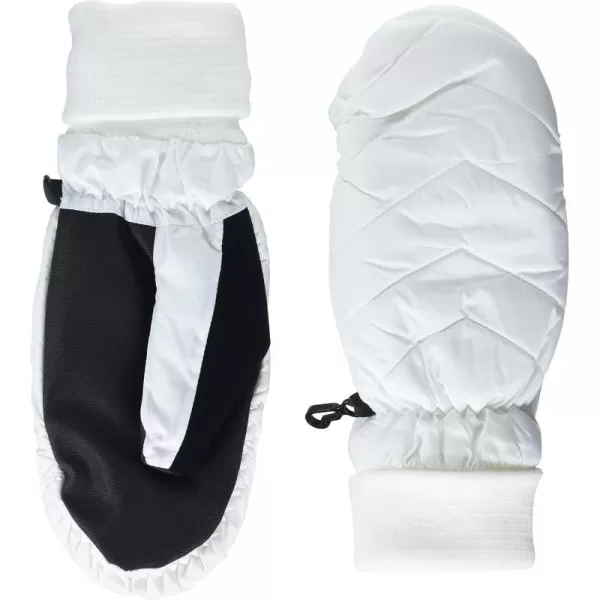 Amazon Essentials Womens Puffy MittensWhite