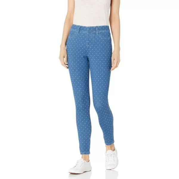 Amazon Essentials Womens PullOn Knit Jegging Available in Plus SizeIndigo Wash Dots