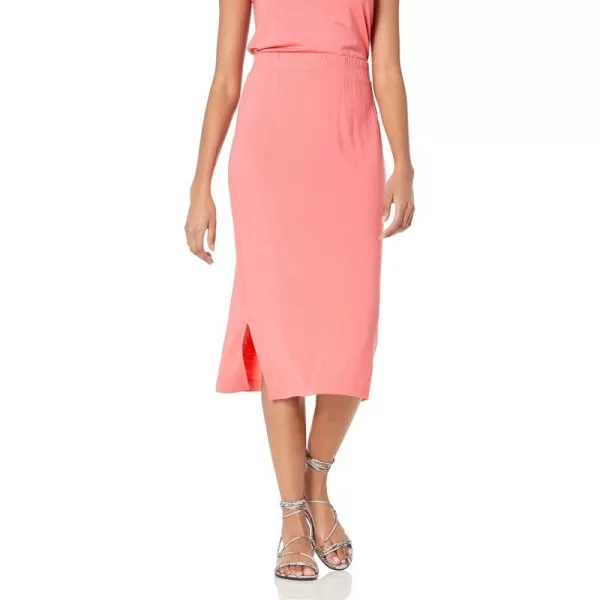 Amazon Essentials Womens PullOn Knit Midi Skirt Available in Plus SizePeach