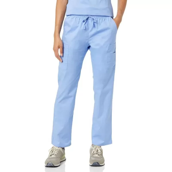 Amazon Essentials Womens QuickDry Stretch Scrub Pants Available in Plus SizeCornflower Blue