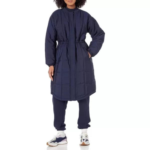 Amazon Essentials Womens Quilted Coat Available in Plus SizeNavy