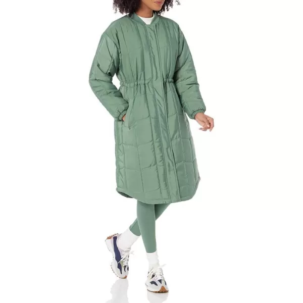 Amazon Essentials Womens Quilted Coat Available in Plus SizeSage Green