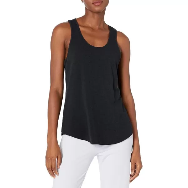 Amazon Essentials Womens RelaxedFit Lightweight Lounge Terry Racerback TankBlack