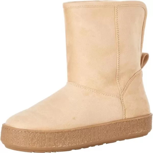 Amazon Essentials Womens Shearling BootBeige Microsuede