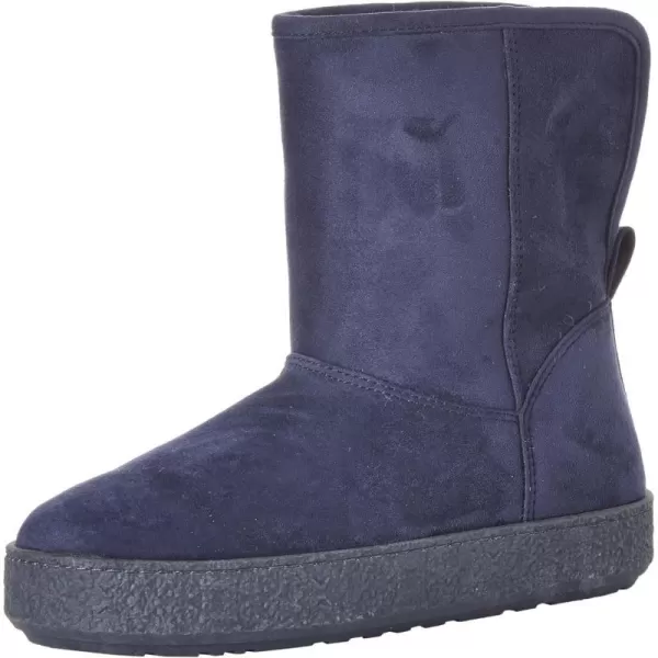 Amazon Essentials Womens Shearling BootNavy Microsuede