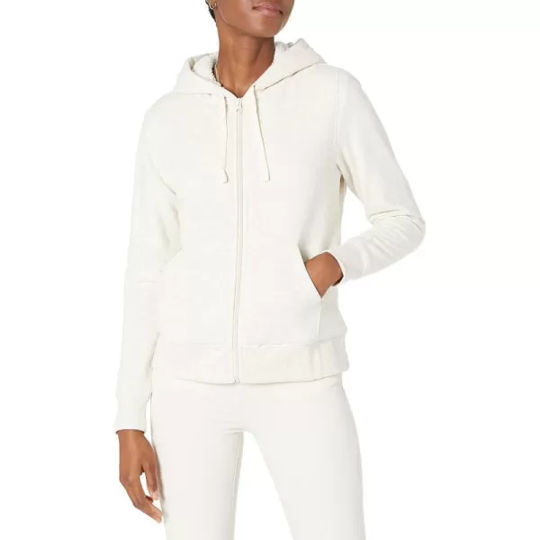 Amazon Essentials Womens SherpaLined Fleece FullZip Hooded Jacket Available in Plus SizeOatmeal Heather