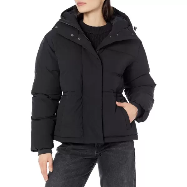 Amazon Essentials Womens Short Waisted Puffer Jacket Available in Plus SizeBlack