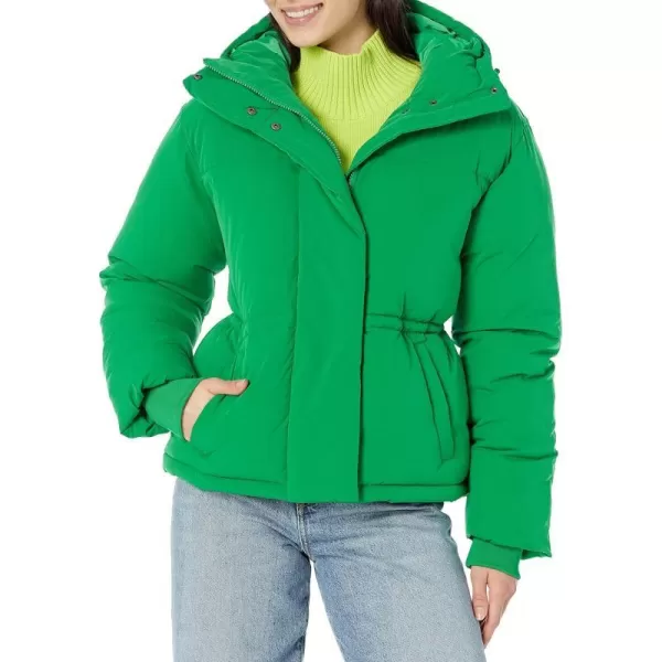 Amazon Essentials Womens Short Waisted Puffer Jacket Available in Plus SizeGreen