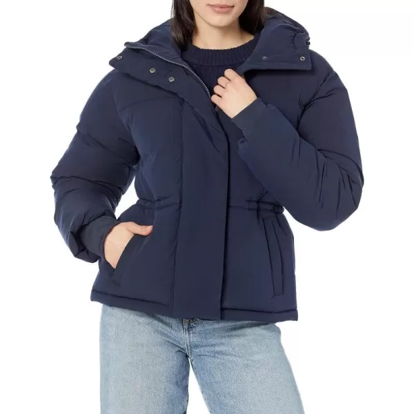 Amazon Essentials Womens Short Waisted Puffer Jacket Available in Plus SizeNavy