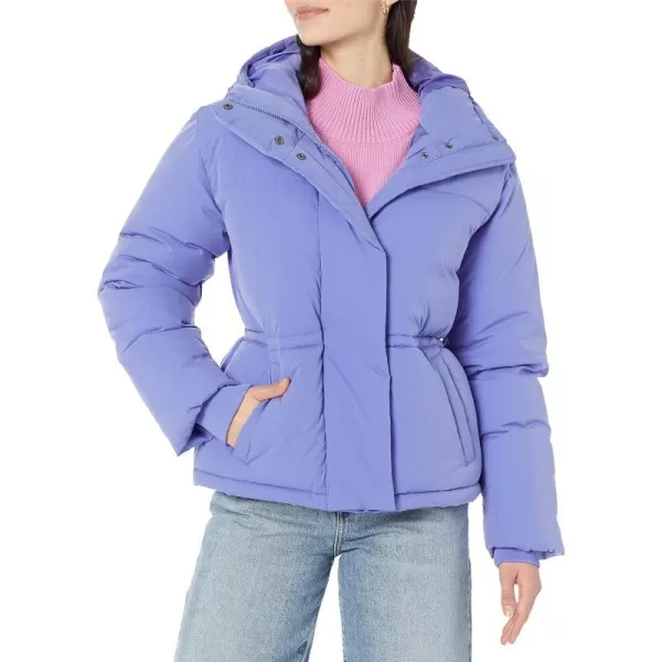 Amazon Essentials Womens Short Waisted Puffer Jacket Available in Plus SizePurple Blue