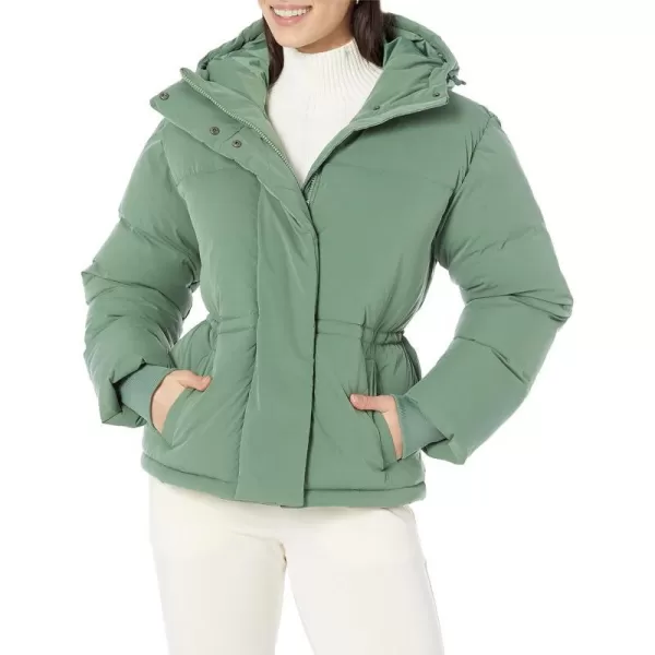 Amazon Essentials Womens Short Waisted Puffer Jacket Available in Plus SizeSage Green