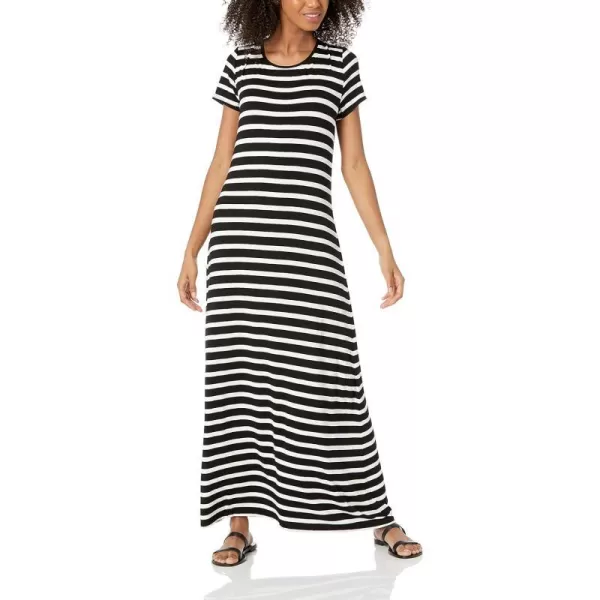 Sustainably Sourced Rayon Blend Black French Stripe