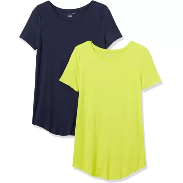 Rayon Blend Navy/Lime Green