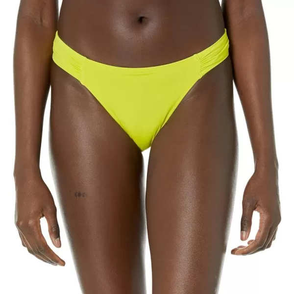 Amazon Essentials Womens Side Tab Bikini Swimsuit BottomLime Green