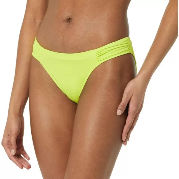 Amazon Essentials Womens Side Tab Bikini Swimsuit BottomYellow