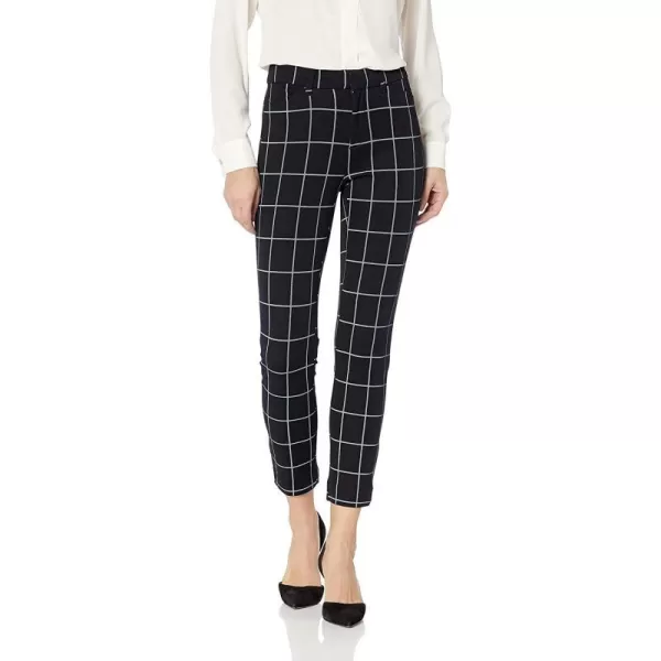 Amazon Essentials Womens Skinny Ankle PantBlack Windowpane Print