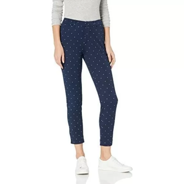 Amazon Essentials Womens Skinny Ankle PantNavy Dots