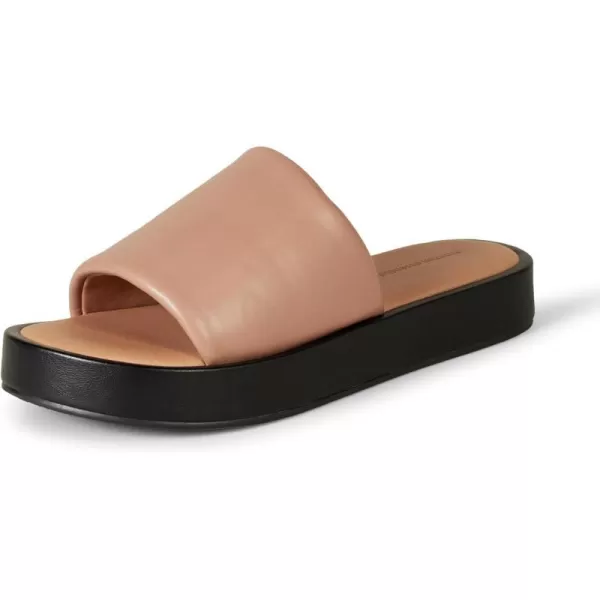 Amazon Essentials Womens Slide Flatform SandalCamel