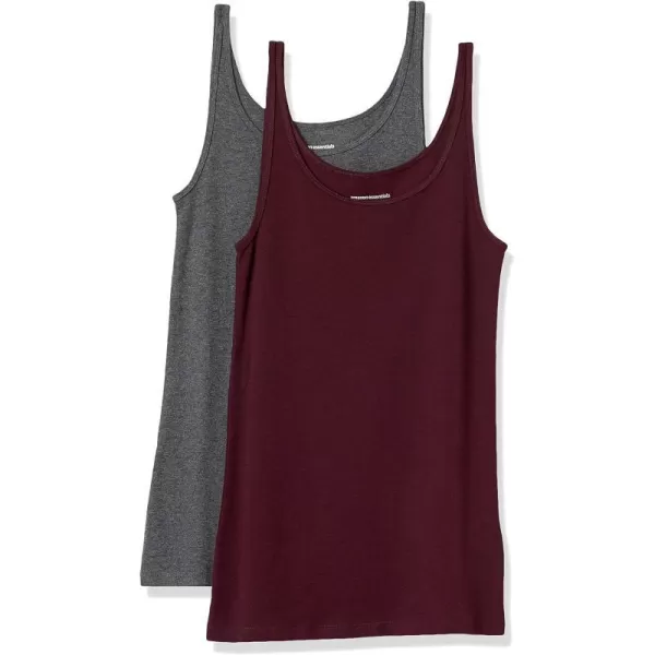 Burgundy/Charcoal Heather