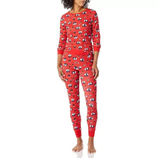 Amazon Essentials Womens SnugFit Cotton Pajama Set Available in Plus SizePanda