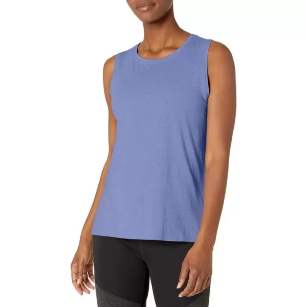 Amazon Essentials Womens Soft Cotton StandardFit Yoga Tank Available in Plus Size Previously Core 10Light Blue Bleach