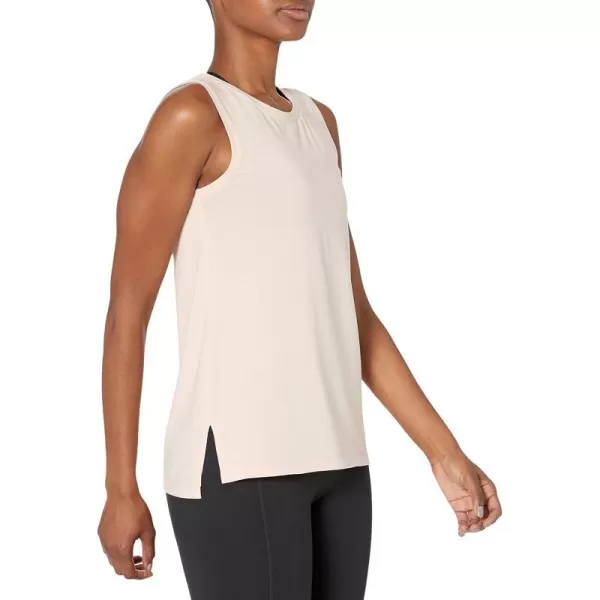 Amazon Essentials Womens Soft Cotton StandardFit Yoga Tank Available in Plus Size Previously Core 10Pale Pink