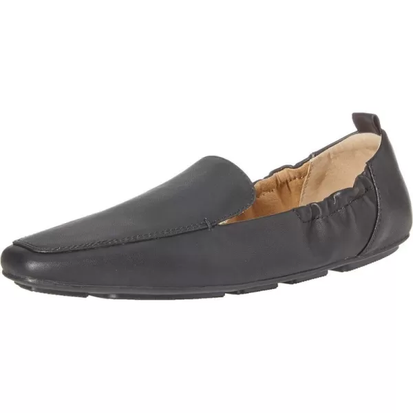 Amazon Essentials Womens Square Toe Soft LoaferBlack Faux Leather