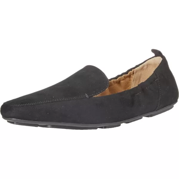 Amazon Essentials Womens Square Toe Soft LoaferBlack Microsuede