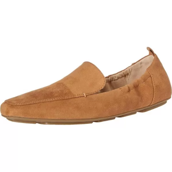 Amazon Essentials Womens Square Toe Soft LoaferTan Microsuede