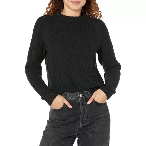 Amazon Essentials Womens Stitch Cable SweaterBlack