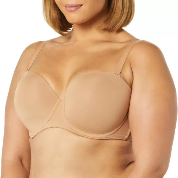 Amazon Essentials Womens Strapless Microfiber BraDark Taupe