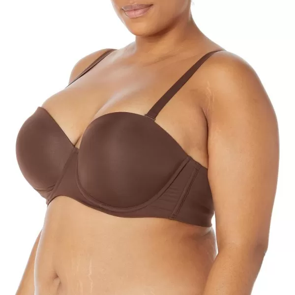 Amazon Essentials Womens Strapless Microfiber BraDeep Brown