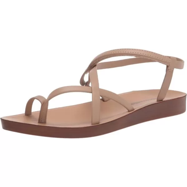 Amazon Essentials Womens Strappy Footbed SandalNatural