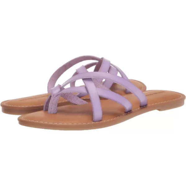 Amazon Essentials Womens Strappy Slide Flat SandalLavender